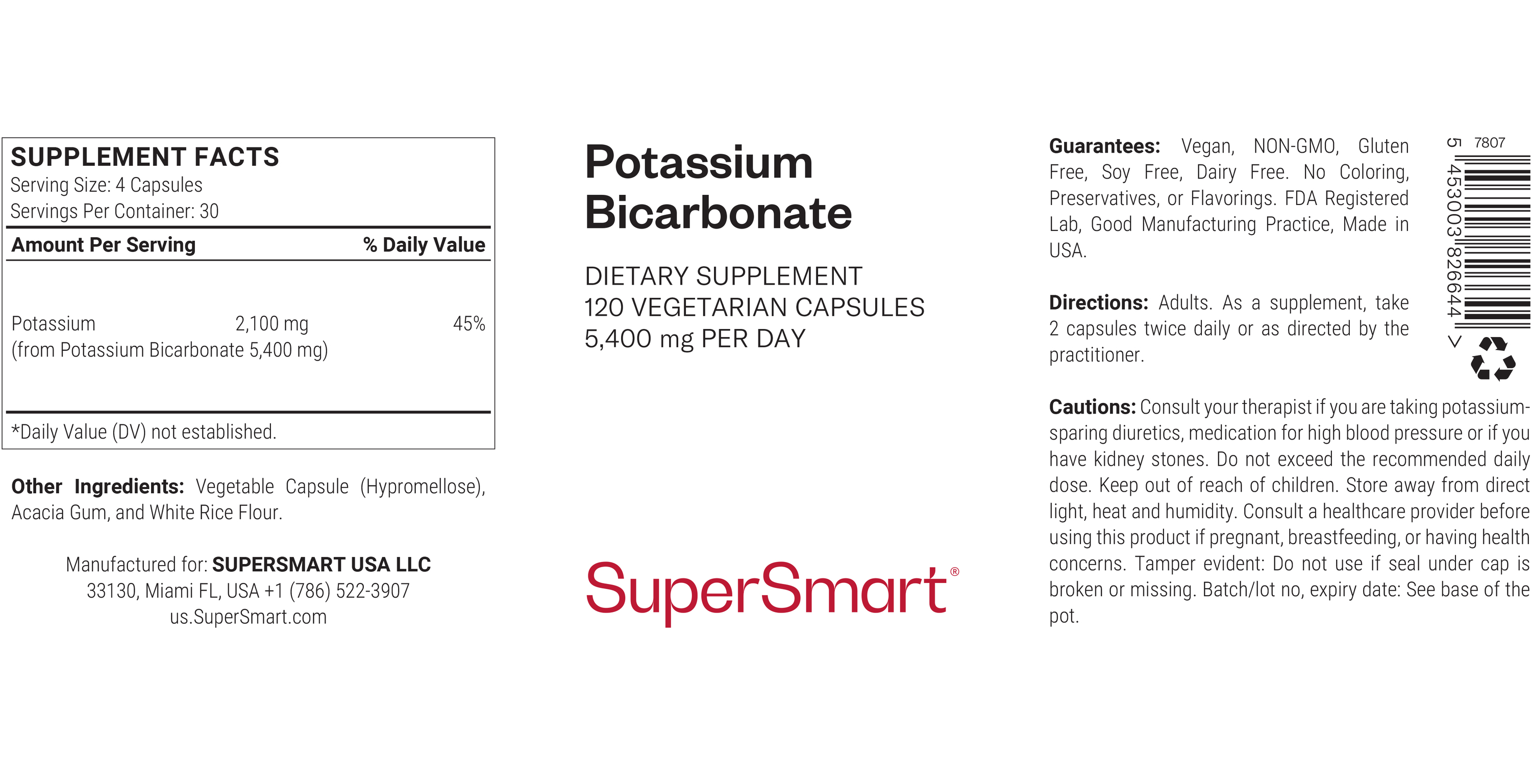 Potassium Bicarbonate Supplement 