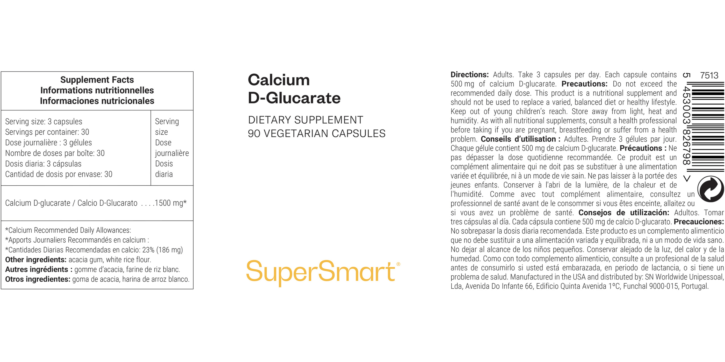 Calcium D-Glucarate Supplement