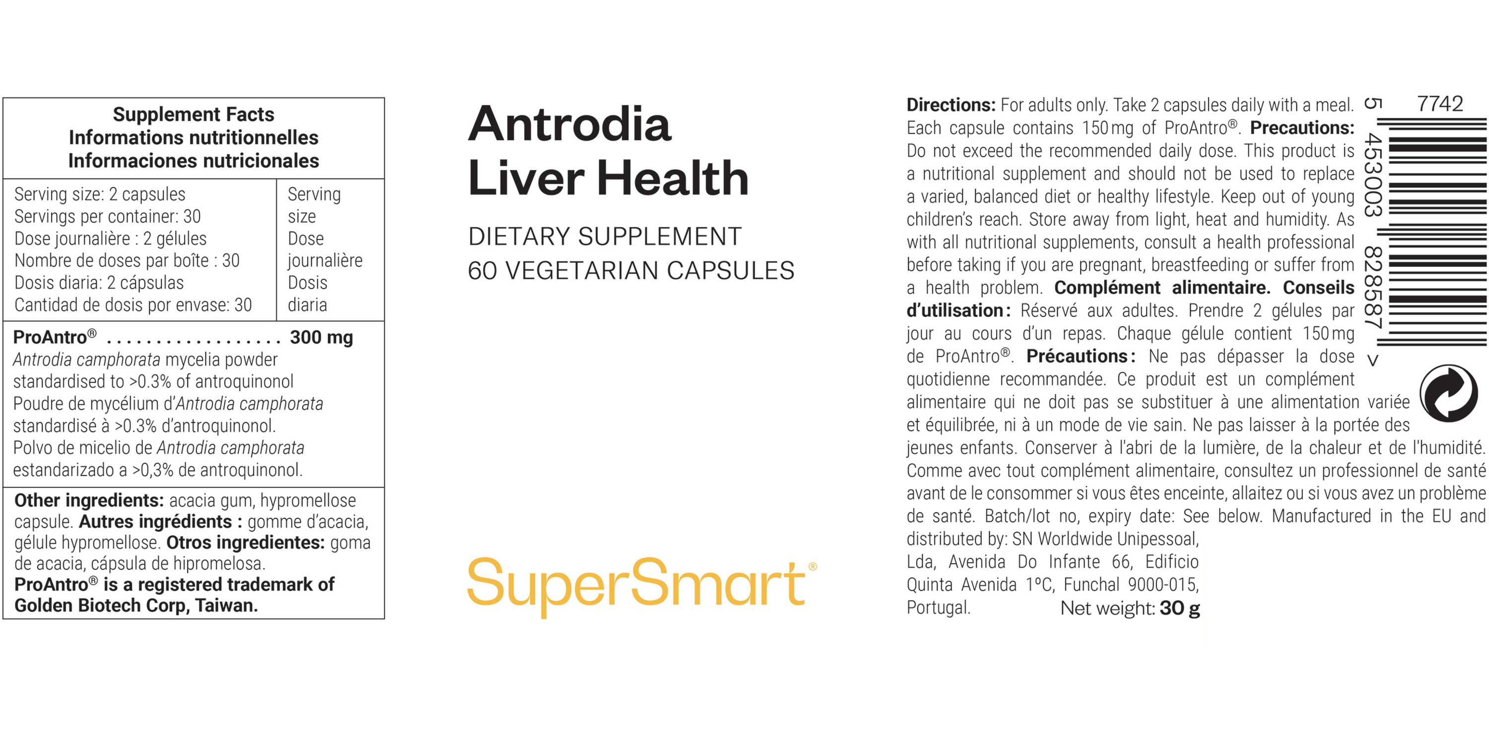Antrodia detox supplement